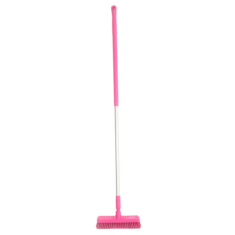 12" Floor Scrub Stiff w/ 60" Color-Coded Aluminum Handle