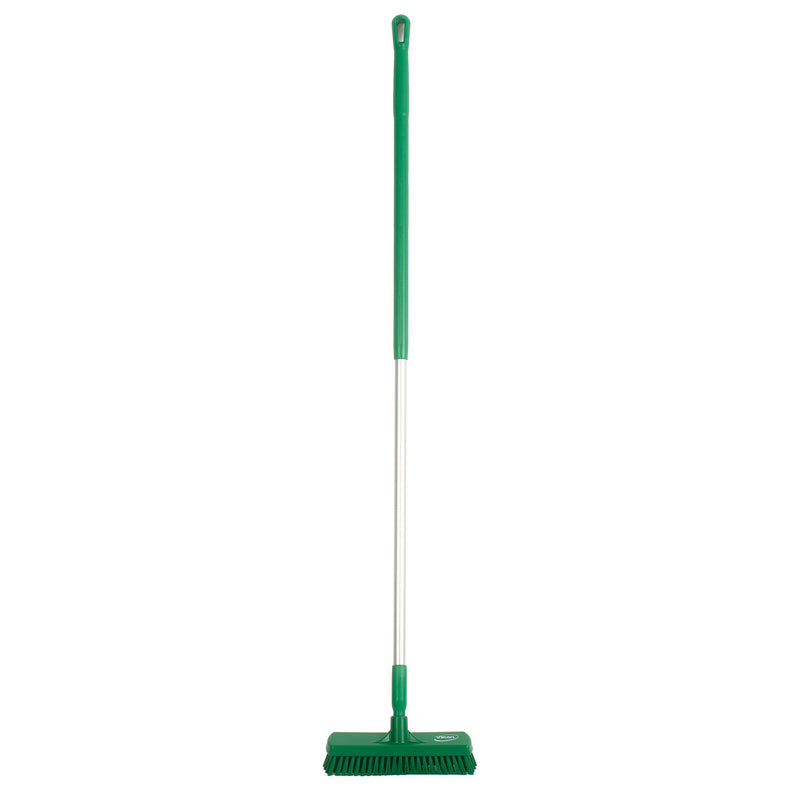 12" Floor Scrub Stiff w/ 60" Color-Coded Aluminum Handle