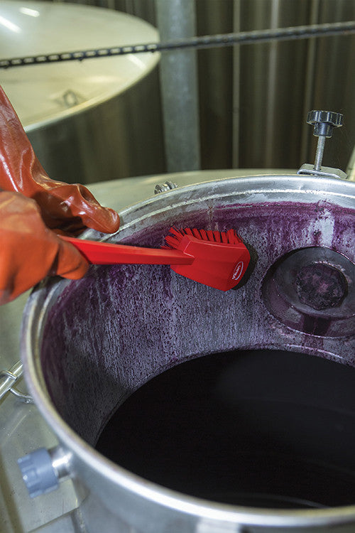 Long-Handled Scrubbing Churn Brush Stiff Bristles