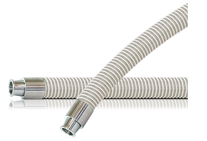 Kanaline FW Clear Braided Transfer Hose Assembly (Tri-Clamp)