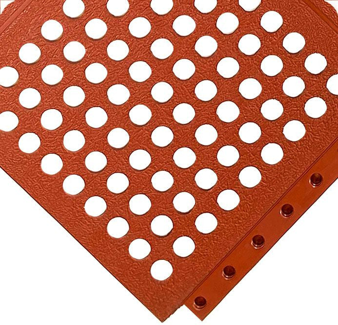 24/Seven LockSafe Grade A Terracotta 3 x 3 FT Floor Mat