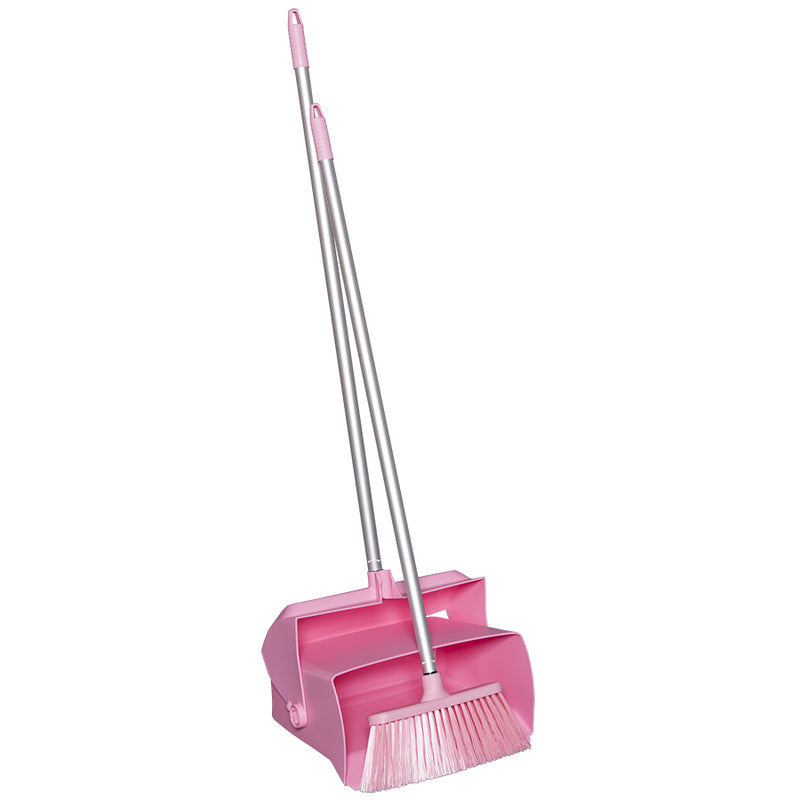 Dustpan with Handle and Broom Combo Kit