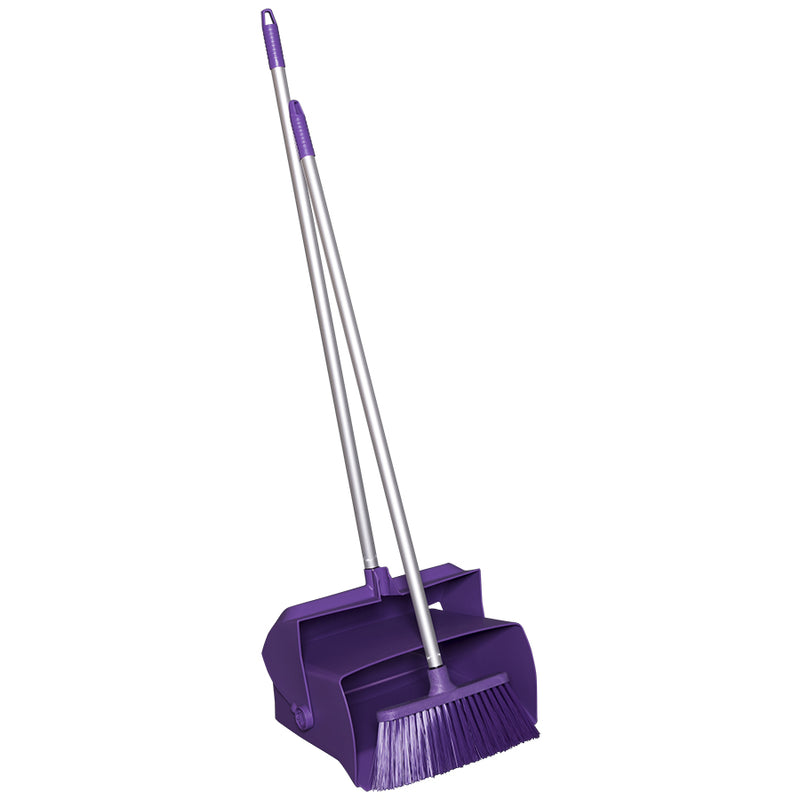 Dustpan with Handle and Broom Combo Kit