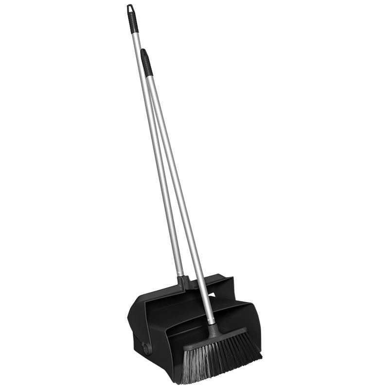 Dustpan with Handle and Broom Combo Kit