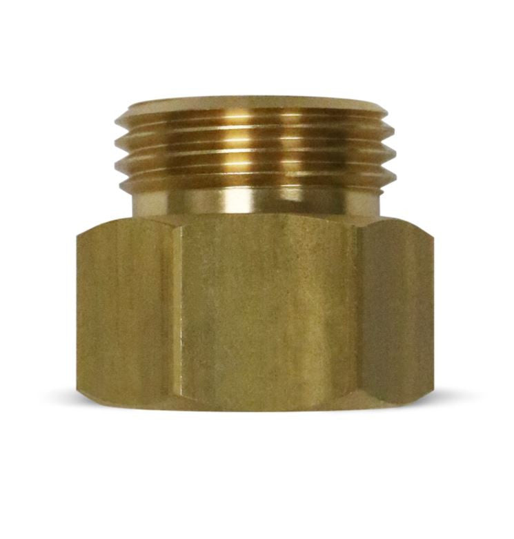 Brass Non-Swivel Hose Adapter 3/4″ FNPT x 3/4″ MGHT