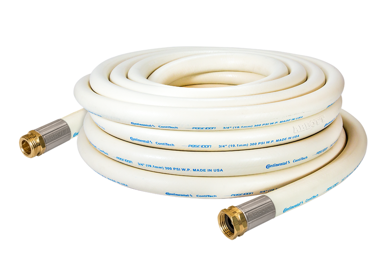 50 ft. Fortress 300 Oil Resistant White Wash Down Hose Assembly
