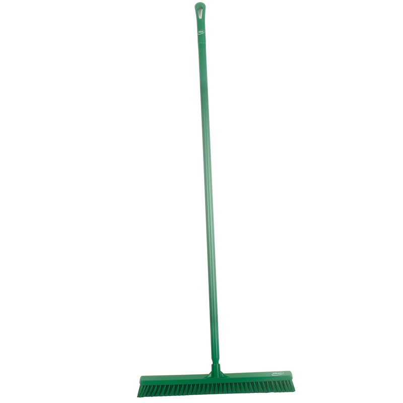 24" Wide Wet-Dry Push Broom w/ 60" Polypro Handle