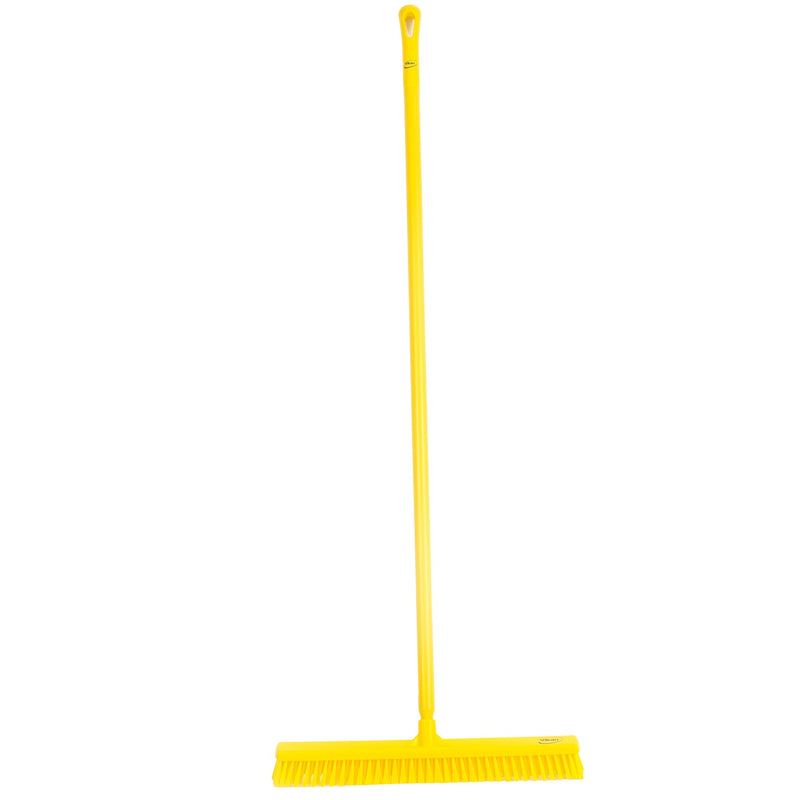 24" Wide Wet-Dry Push Broom w/ 60" Polypro Handle