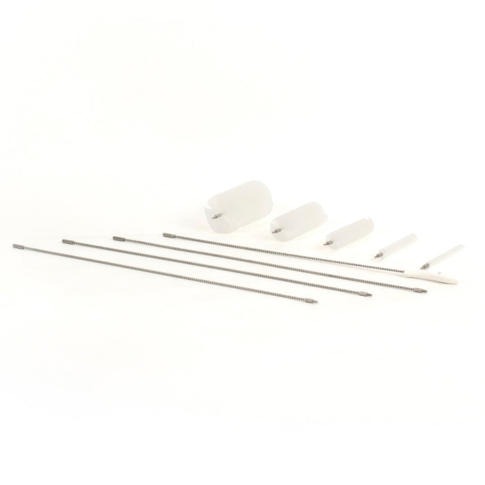 9-Piece Multi-Size Tube Brush Kit - 10ft Stainless Flex Hdl