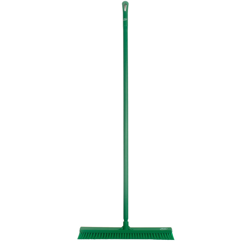 24" Small Particle Push Broom w/ 60" Handle