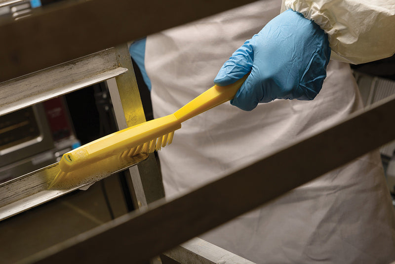 Narrow Hand Brush with Stiff Bristles