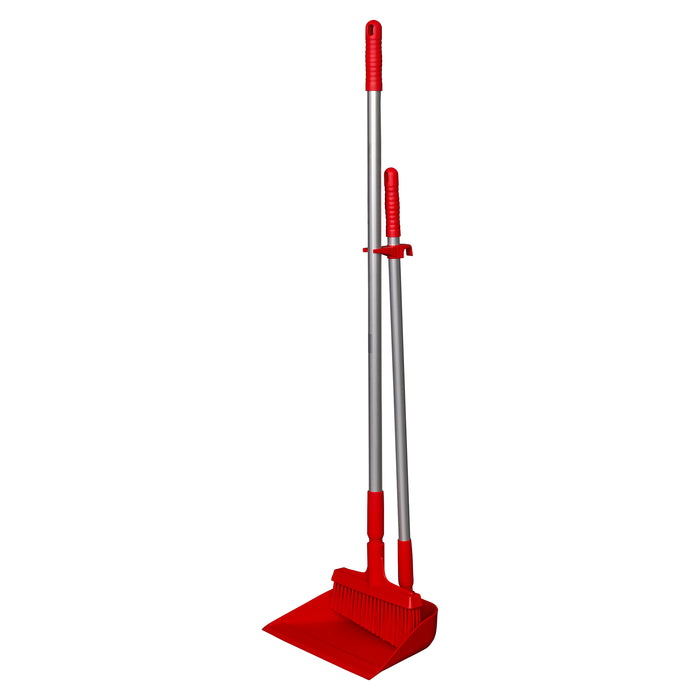 Vikan 33" Hygienic Upright Dustpan and 10" Lobby Broom Combo