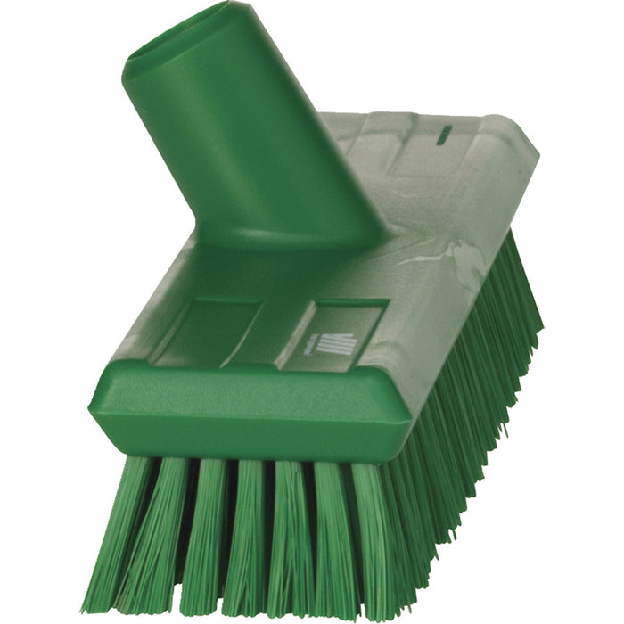 11" Waterfed Floor Scrub Medium Stiff w/ 60" Handle & Hose Coupler
