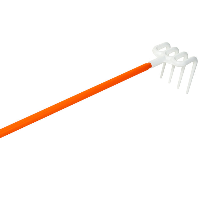 Hygienic Rake with 60" Color-Coded Polypro Handle