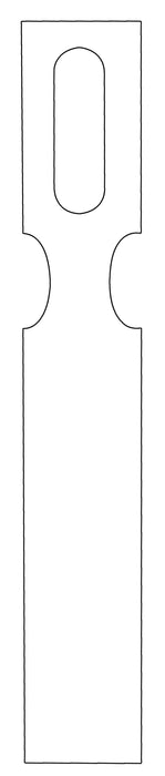 Metal Detectable Medium Keyhole Tags - 1000/pk