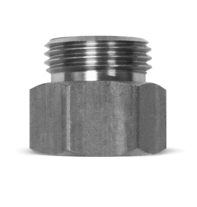 Stainless Steel Non-Swivel Hose Adapter 3/4" FNPT x 3/4" MGHT