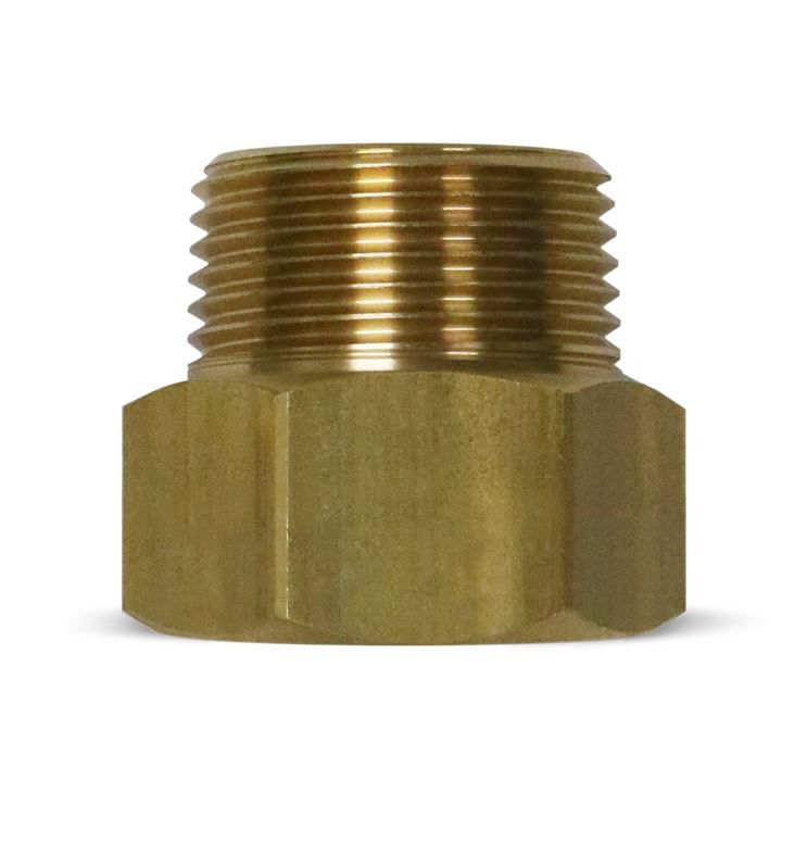 Brass Non-Swivel Hose Adapter 3/4" FGHT x 3/4" MNPT