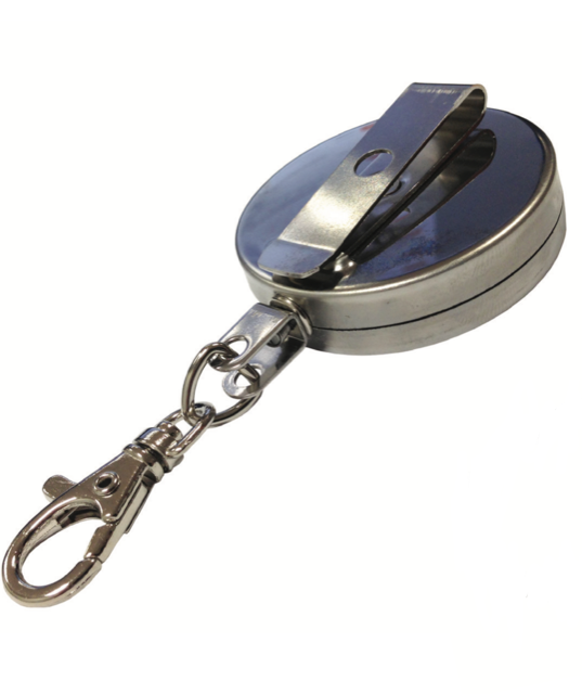 Stainless Steel Retractable Key Ring Lanyard