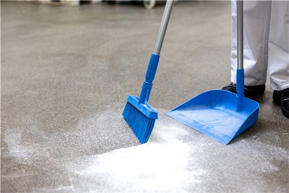 Vikan 33" Hygienic Upright Dustpan and 10" Lobby Broom Combo
