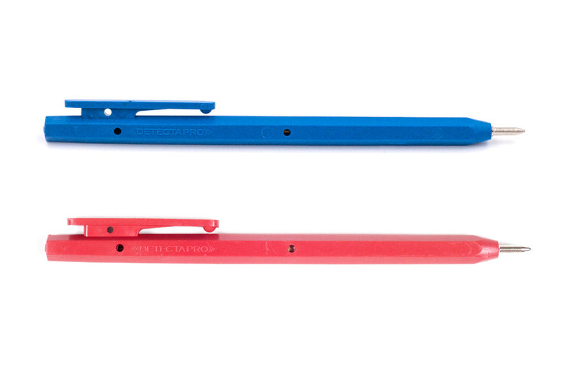 Metal Detectable Stick Pen w/ Clip - 50/pk