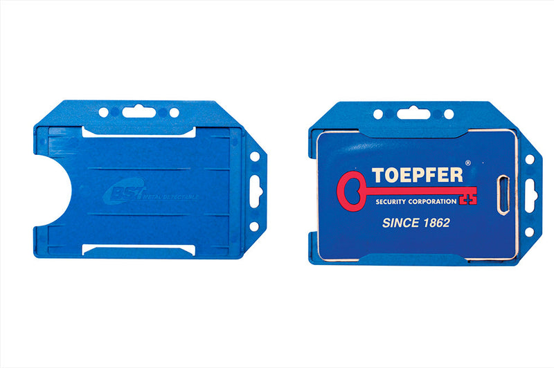 Metal Detectable Plastic Key Card / Badge Holder - 10/pk